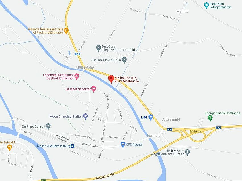 Google Maps - Ortner Produktion Möllbrücke