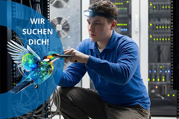 Feinjustierung der Lüftungsanlage durch einen Monteur.
