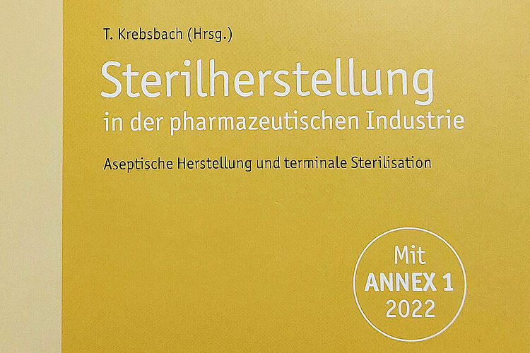 Buchcover des Fachbuches 'Sterilherstellung in der pharmazeutischen Industrie.'