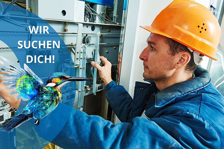 Ein Mitarbeiter von Ortner macht eine Feinjustierung bei dem Dekontimationsgerät.