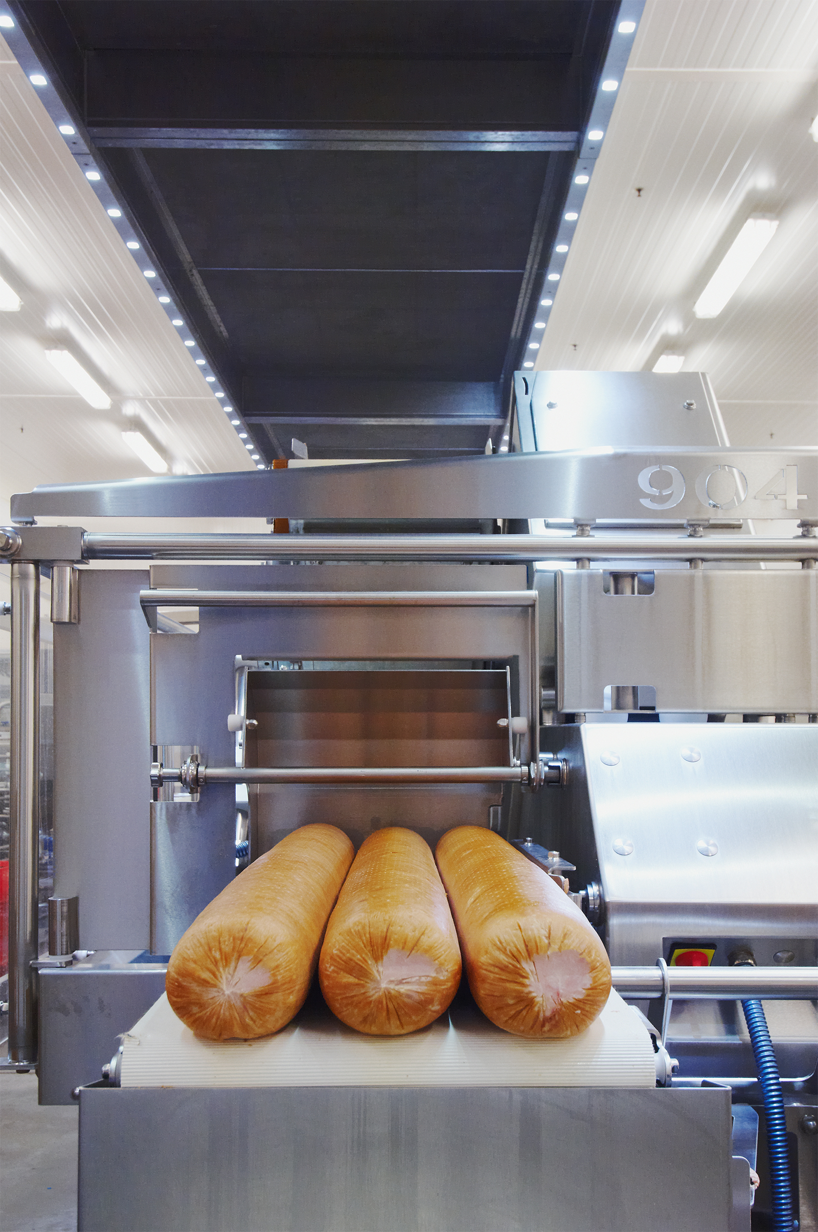  Air filtration and surface disinfection for constant product safety and germ reduction in the production and processing of meat, delicatessen and sausage products