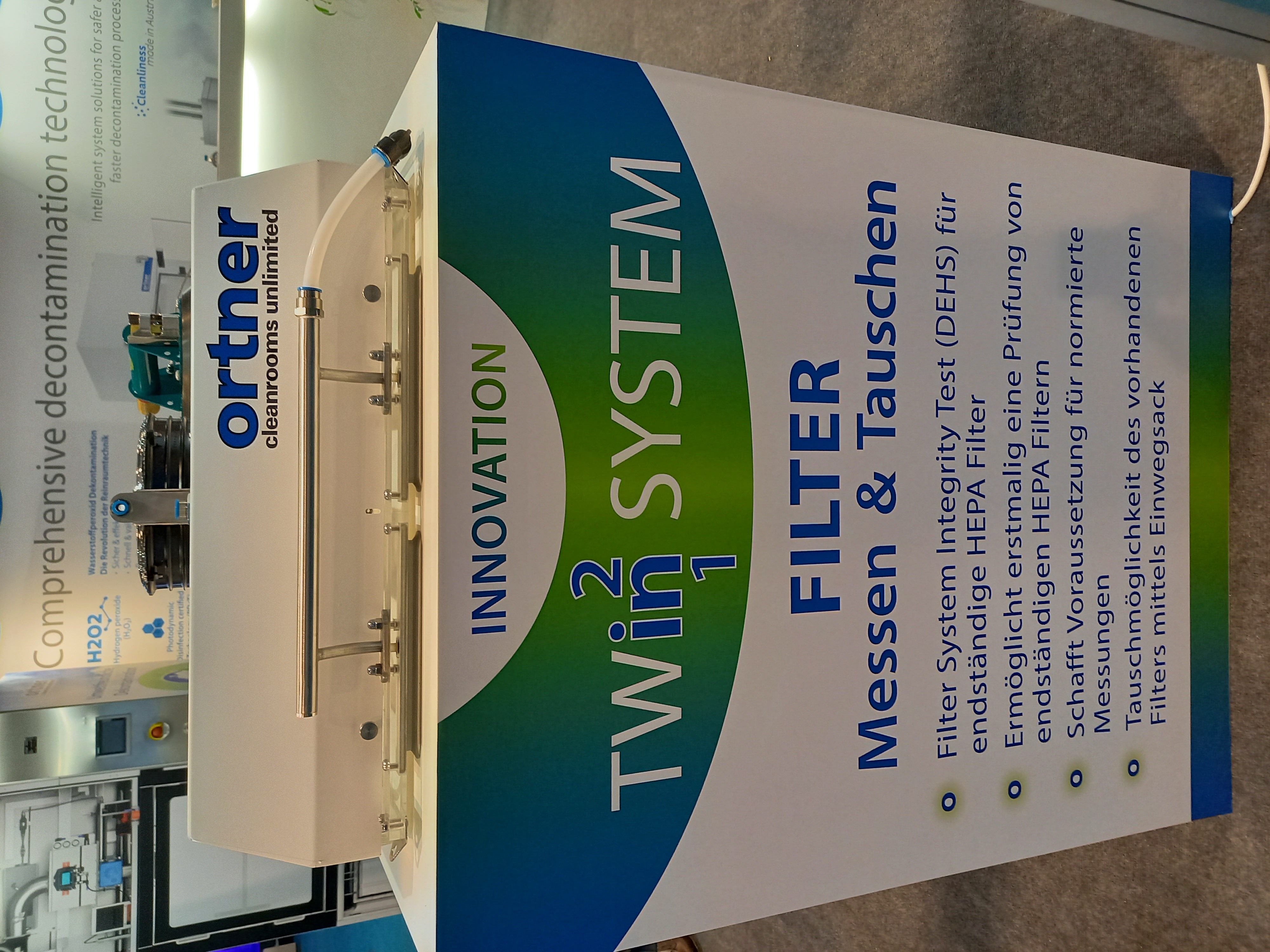 TWIN System Filter exchange and measurement from Ortner